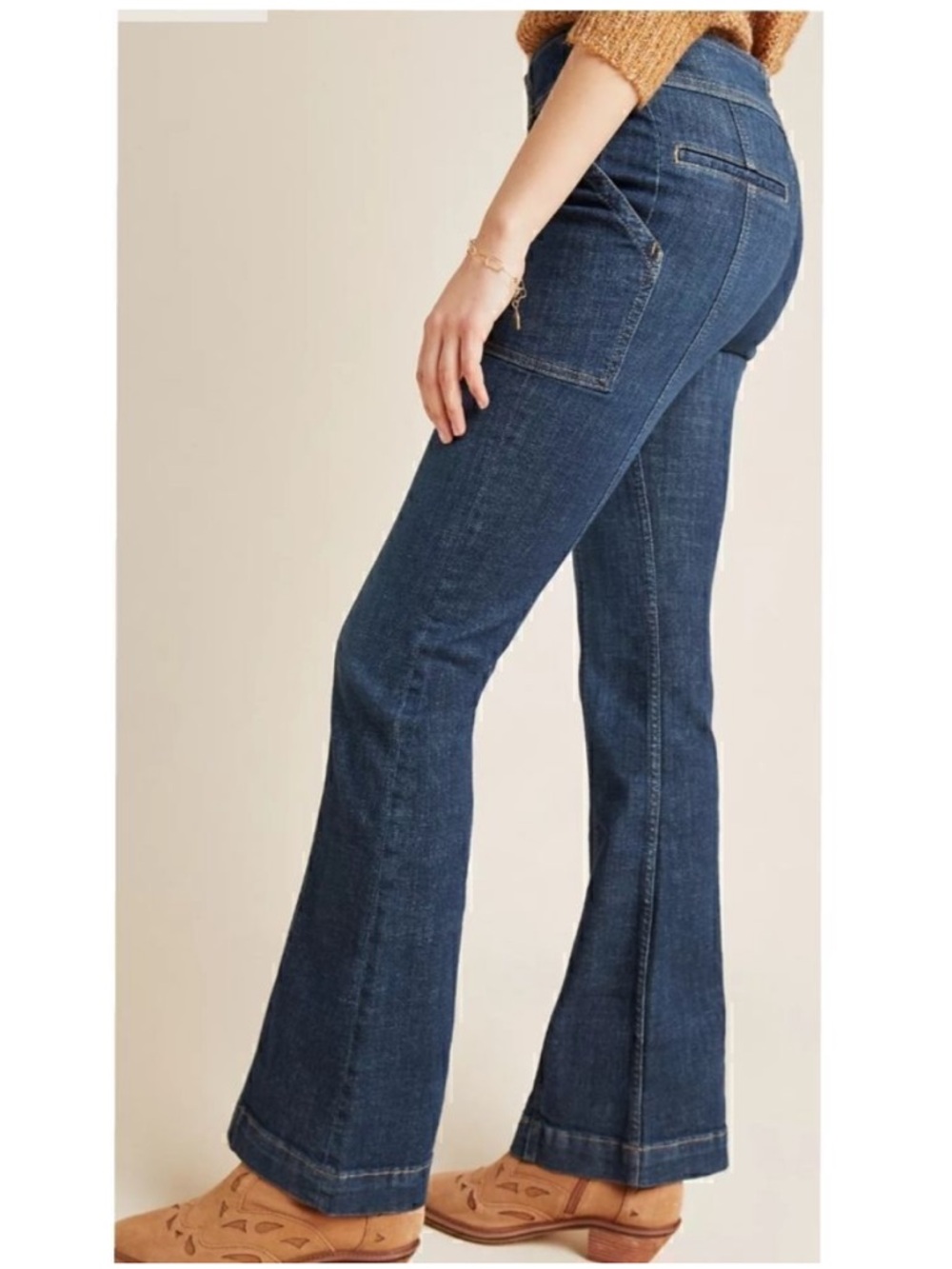 Anthropologie Pilcro & the Letterpress Sz 26 High Rise Trouser Bootcut Jeans - Picture 3 of 14